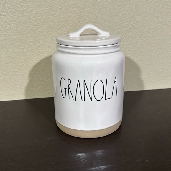 Rae Dunn Other - Rae Dunn White and Tan Granola Jar